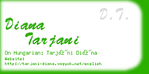 diana tarjani business card